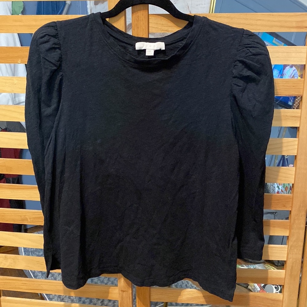 Anthropologie Eri+Ali Puff 3/4 Sleeve Adagio Top